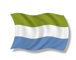 Illustration, Flagge von Sierra Leone - 11059CS-U