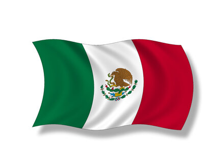 Illustration, Flagge von Mexiko - 11000CS-U