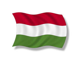 Illustration, Flagge von Ungarn - 10957CS-U