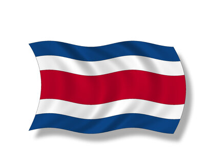 Illustration, Flagge von Costa Rica - 10903CS-U