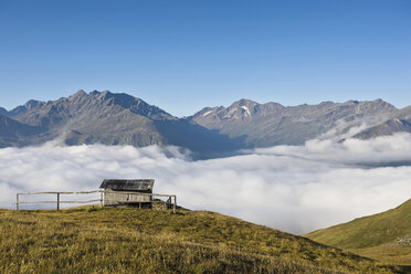 Austria, Großglockner, Mountain scenery, Cabin and clouds - FOF01472