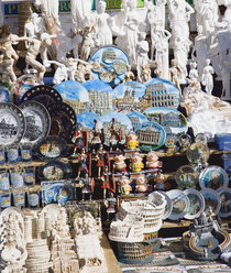 Italy, Rome, Stall with souvenirs, close up - PSF00121