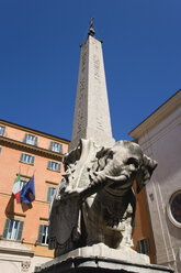 Italien, Rom, Santa Maria sopra Minerva, Elefantenobelisk - PSF00105