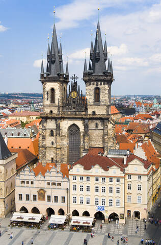 Tschechische Republik, Prag, Kirche der Muttergottes vor Tyn, lizenzfreies Stockfoto