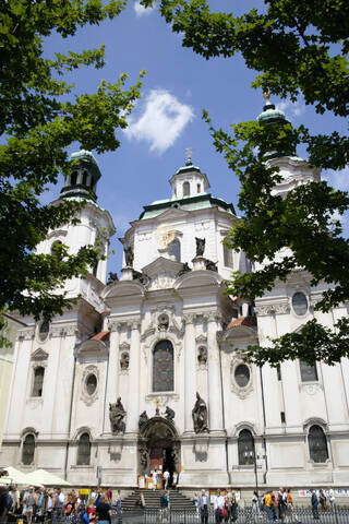 Tschechische Republik, Prag, St.-Nikolaus-Kirche, lizenzfreies Stockfoto
