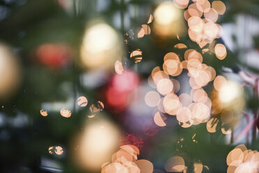 Christmas tree balls on christmas tree, blurred - MFF00394