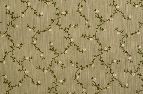 Floral fabric wallpaper, full frame - AWDF00360