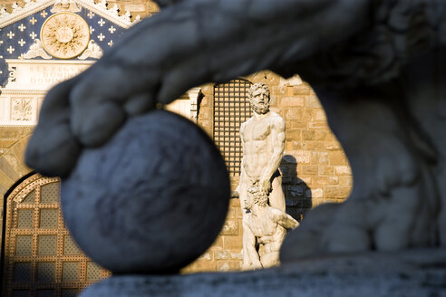 Italien, Toskana, Florenz, Palazzo Vecchio, Statue des Herkules - PSF00293
