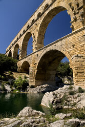 France, Provence, Pont du Gard, Aqueduct - PSF00220