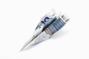 Paper aeroplane folded from 20 Euro banknote - 11220CS-U