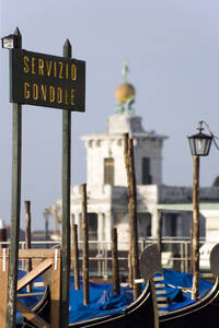 Italien, Venedig, Anlegestelle, Gondel - PSF00312