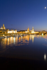 Germany, Dresden, Skyline at night - WDF00564