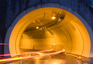 Austria, Salzkammergut, Mondsee, Illuminated tunnel - WWF00895