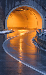 Austria, Salzkammergut, Mondsee, Illuminated tunnel - WWF00894