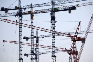 Germany, Hamburg, Construction Cranes - TLF00313