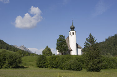 Germany, Bavaria, Berchtesgadener Land, Church in landscape - WW01009