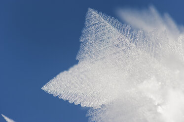 Austria, Salzburger Land, Snow crystal against blue sky - HHF03035