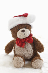 Teddybär mit Weihnachtsmütze - 11563CS-U