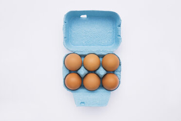 Eggs in box, elevated view - GWF01054