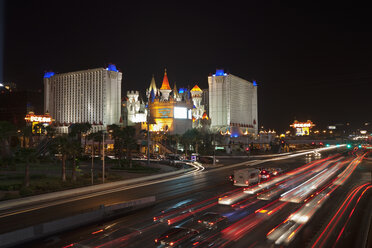 USA, Las Vegas, Excalibur hotel and casino at night - FOF01579