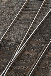 Germany, Railroad tracks close-up - RUEF00304