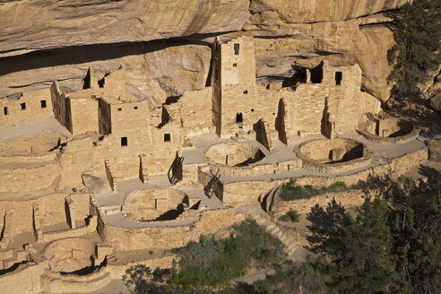 USA, Colorado, Mesa Verde-Nationalpark, Quadratisches Turmhaus - FOF01728