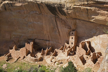 USA, Colorado, Mesa Verde-Nationalpark, Quadratisches Turmhaus - FOF01726