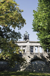 Deutschland, Rheinland-Pfalz, Koblenz, Deutsches Eck, Denkmal von Kaiser Wilhelm I - 11963CS-U
