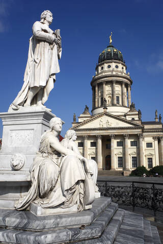 Deutschland, Berlin, Gendarmenmarkt, Französischer Dom, lizenzfreies Stockfoto