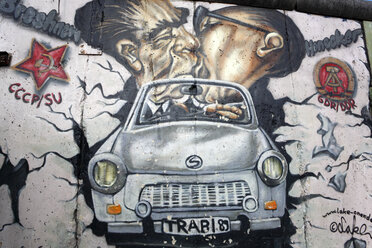 Germany, Berlin, Berlin wall, Mural painting,Graffiti - PSF00381
