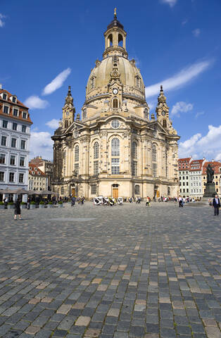 Deutschland, Dresden, Frauenkirche, lizenzfreies Stockfoto