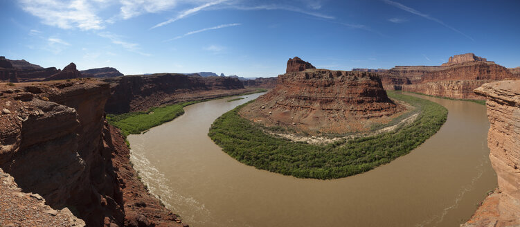 USA, Utah, Colorado River, Felsformation, Blick von oben - FOF01739