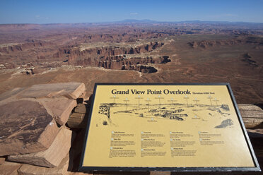 USA, Utah, Moab, Aussichtspunkt Grand View Point, Canyonlands National Park - FOF01734