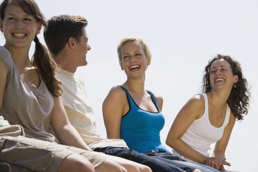 Germany, Bavaria, Young people laughing, portrait - LDF00771