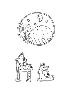 Illustration, Little Princess dreaming - KTF00029