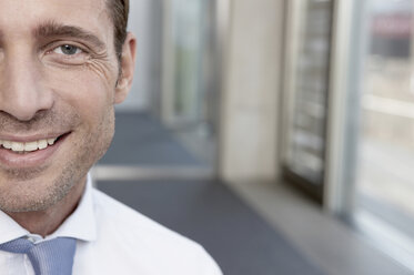 Germany, Cologne, Portrait of a businessman, close-up - JOF00009