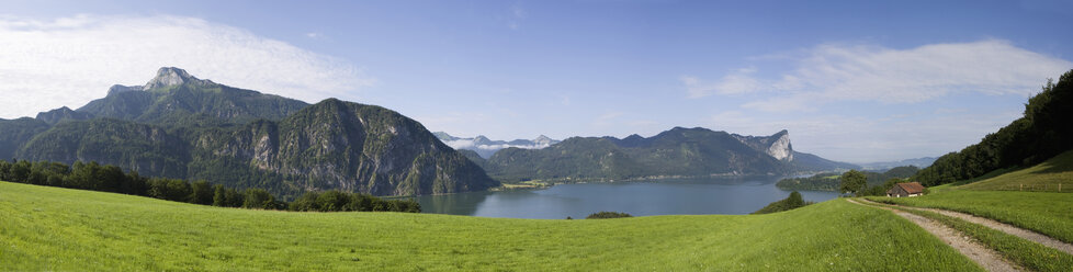 Österreich, Salzkammergut, Mondsee, im Hintergrund der Schafberg - WWF01072