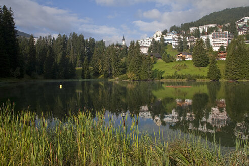 Schweiz, Graubünden, Untersee, Arosa im Hintergrund - WDF00647