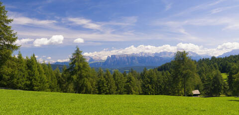 Italy, South Tyrol, Dolomite Alps, Panoramic view stock photo