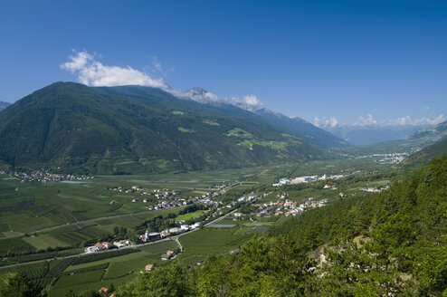 Italien, Südtirol, Blick über den Vinschgau - SMF00524