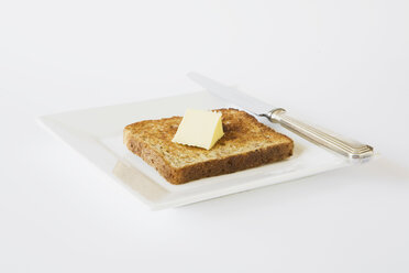 Four Sliced Bread On Plate. Fresh, Light Toast, Crispy Toast And Burnt #1  by Tiina & Geir