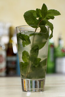 Mojito cocktail with mint, close-up. - CHK00979