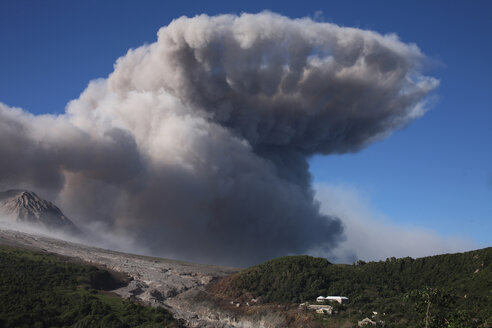 Montserrat, Karibik, Ausbruch des Vulkans Soufriere Hills - RM00468