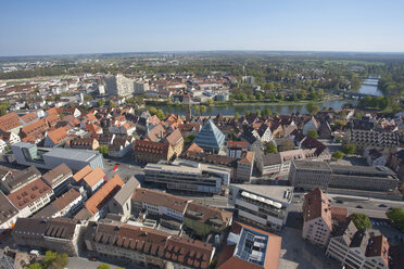 Deutschland, Ulm, Blick von der Ulmer Münsterkirche auf die Stadt - WDF00726