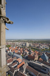 Deutschland, Ulm, Blick von der Ulmer Münsterkirche auf die Stadt - WDF00724