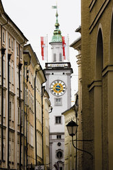 Österreich, Salzburg, Ansicht der Sigmund-Haffner-Gasse und des Alten Rathauses - 13405CS-U