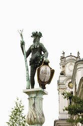 Österreich, Salzburg, Blick auf Neptunbrunnenfigur 