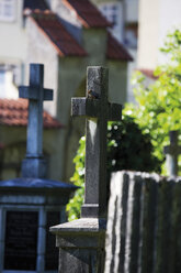 Deutschland, Bayern, Allgäu, Füssen, Blick auf den Friedhof - 13535CS-U