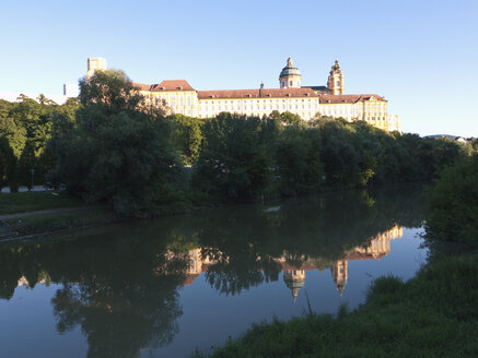 Austria, View of Melk Abbey with river - LFF000176