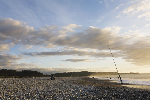 Neuseeland, Südinsel, Westküste, Blick auf Gillespies Beach - GWF001306